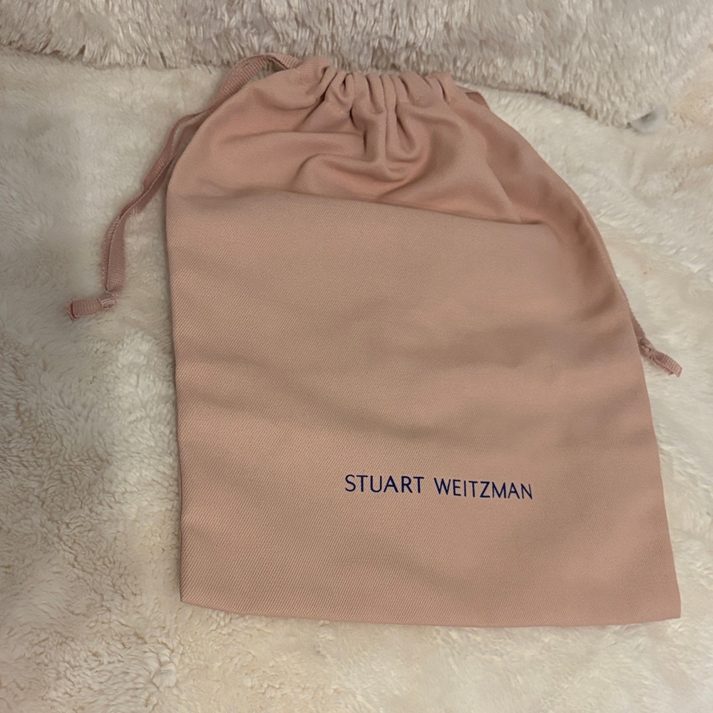 Stuart Weitzman Blush Pink Drawstring Dust Bag